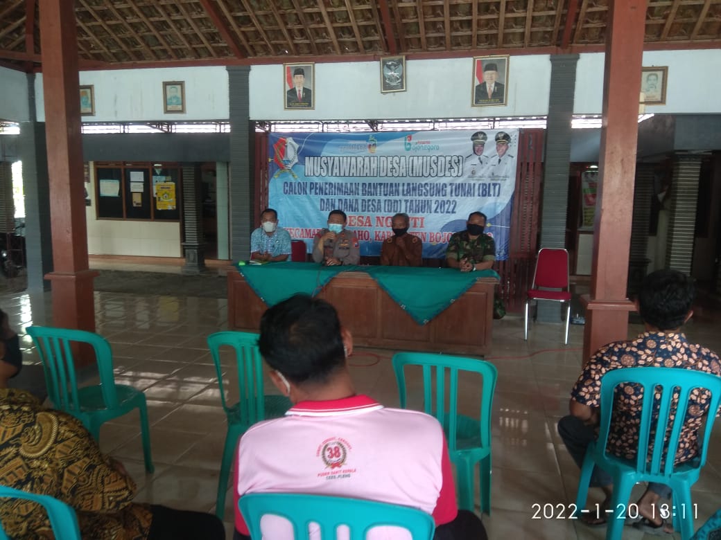 Musdes Bantuan Langsung Tunai Desa Nganti