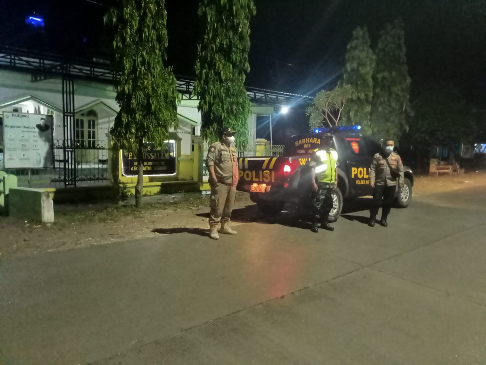 Patroli Titik Rawan Wilayah Kecamatan Ngraho Menjelang Sahur