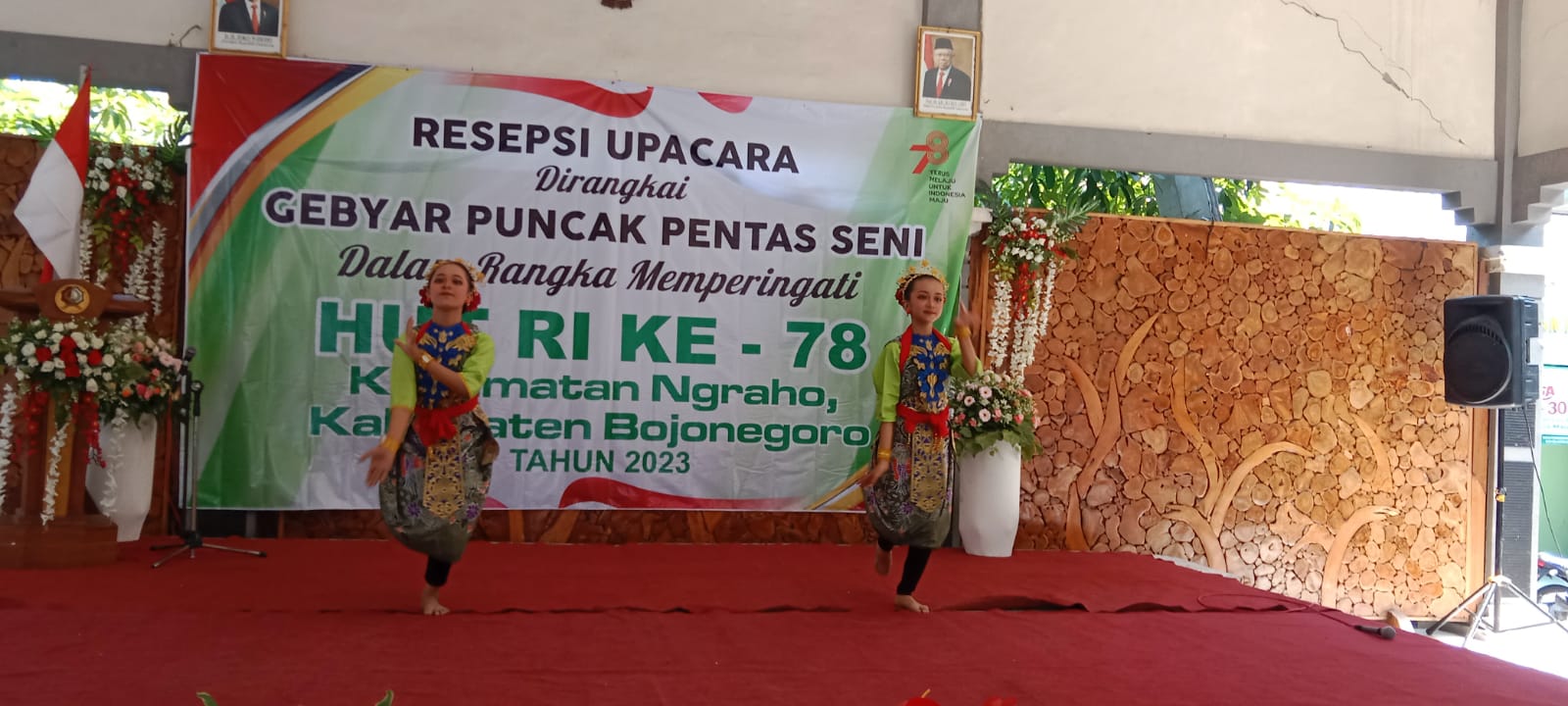 Peringatan HUT RI Ke-78: Kecamatan Ngraho Semarakkan dengan Resepsi Kenegaraan