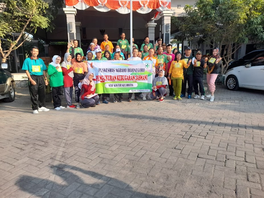 Pengukuran Kebugaran "Part Q and You Test" untuk Karyawan Kecamatan Ngraho: Menjaga Kesehatan dengan