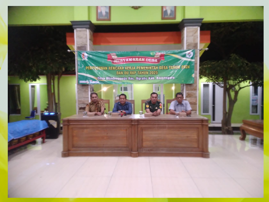 Musdes Penyusunan Rencana Kerja Desa Blimbinggede Tahun 2024