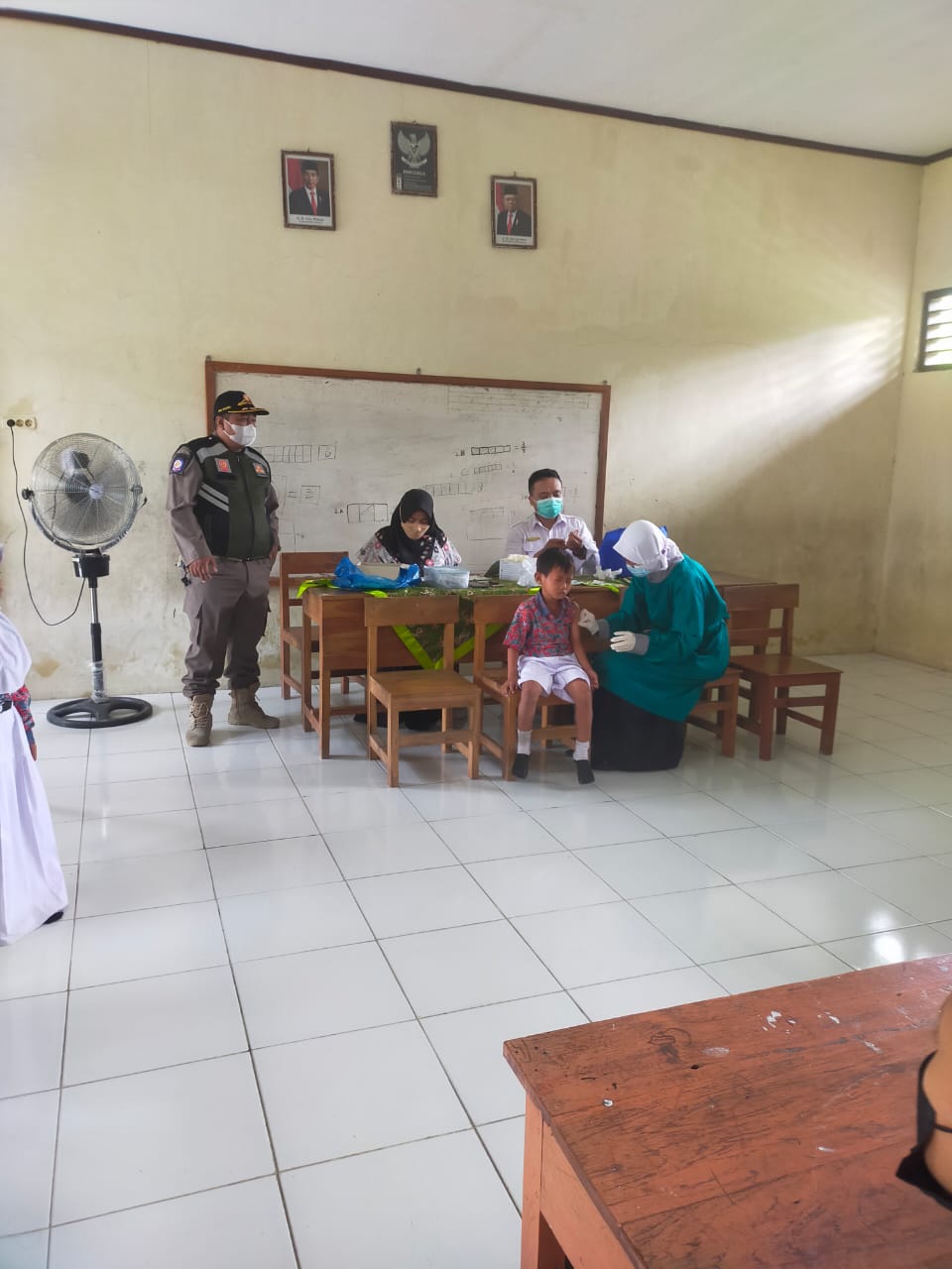 Giat Vaksinasi siswa SDN di Kecamatan Ngraho